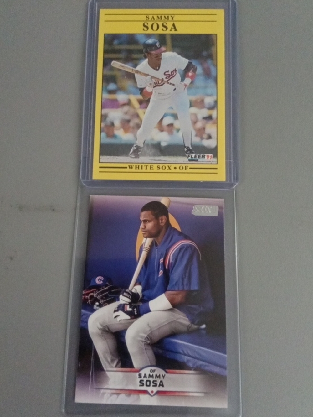 Topps Sammy Sosa Baseball Card Lot - Yellow and Blue Accents
